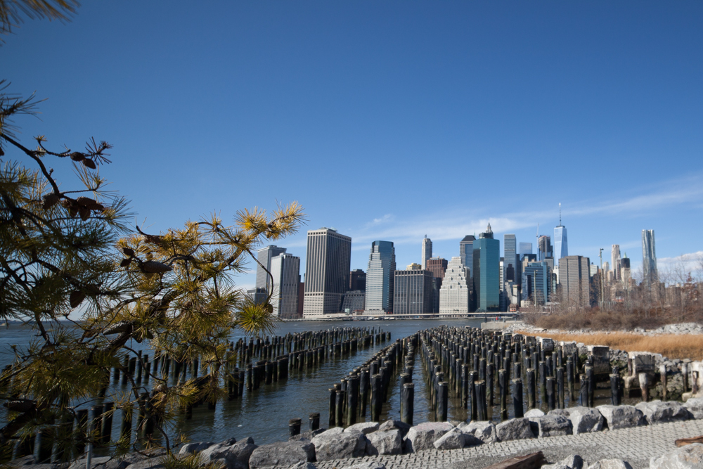 Downtown Manhattan, vu de Brooklyn.
— New York, Janvier 2017