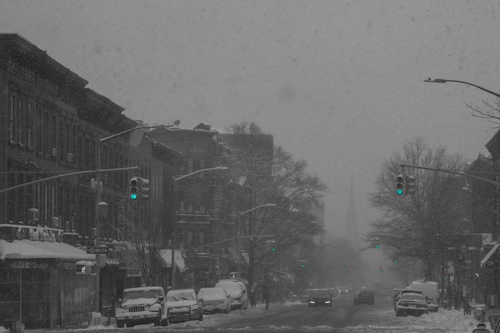 On n'y voyais pas grand chose pour être honnête.
— Brooklyn, NY. Février 2017
