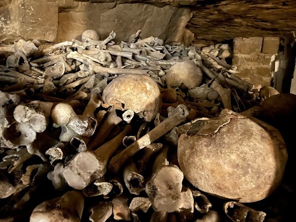 Une accumulation de crânes.
- Paris, Juin 2021